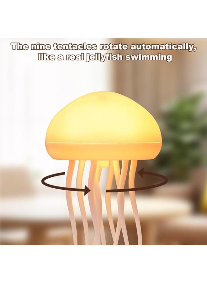 Jellyfish Lamp - LED Round Jellyfish Light Lamp with Dancing Legs and Changing Colors - 12 LED Multicolor Bulbs - Calming Jellyfish Lamp for Home Office Decor - Perfect Gifts for Kids and Adults - Color Changing Jellyfish Night Light - Image 2